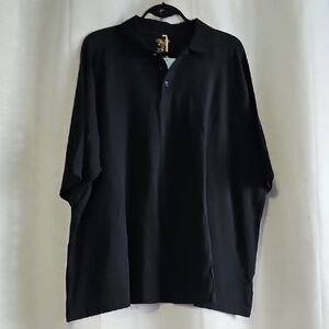 Blue Sky Men's Bamboo Black Polo Shirt